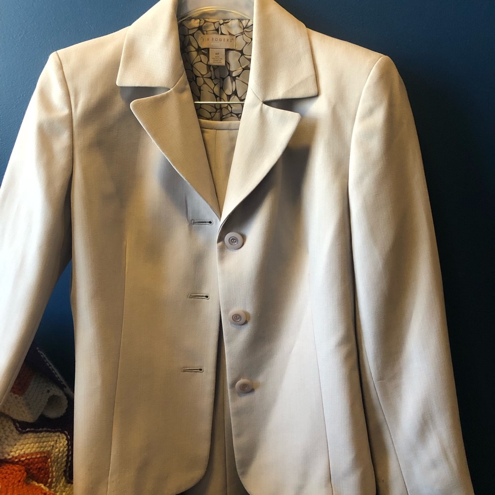 Women’s suit blazer and skirt